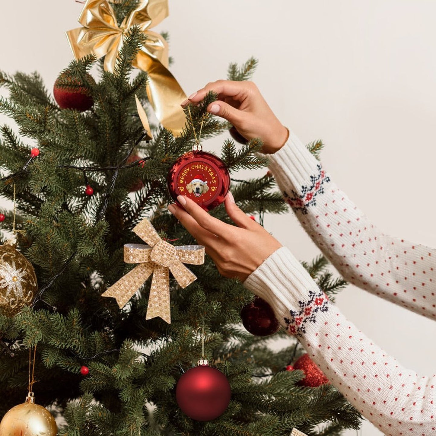 Personalized Pet Face Christmas Balls-WEPRINTME-4