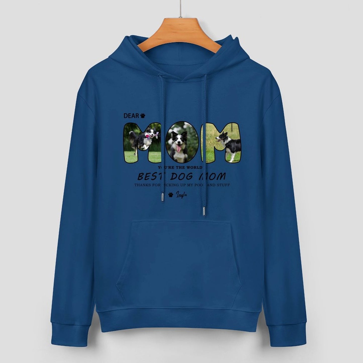 Custom Pet Best Dad or Mom Unisex Cotton Hoodie