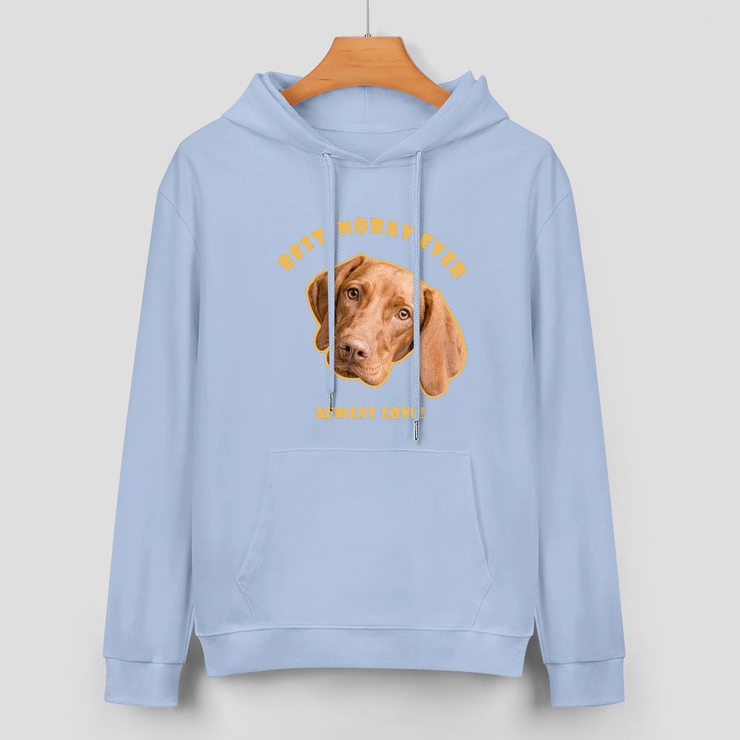 Custom Pet Face Always Love Unisex Cotton Hoodie