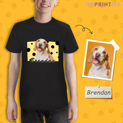 Custom Pet Kid's T-shirt Love Cheese Dogs on Shirts