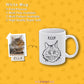 Custom Pet Face and Name Handdraw Pet Mug