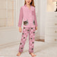 Custom Pet Face  Plaid Button-Down Kids Pajama Set