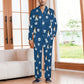 Custom Pet Face Pet Paws Men's Cotton Long Pajama Set