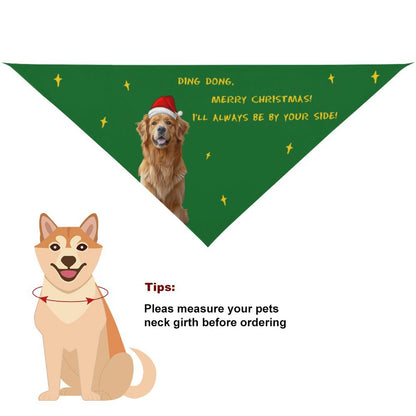 Custom Pet Scarf Be Your Side Christmas Pet Bandana-WEPRINTME-13