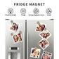 Custom Pet Face and Name Flowerly Refrigerator Magnets