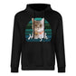 Custom Pet Face and Name Blue Gradient Unisex Cotton Hoodie