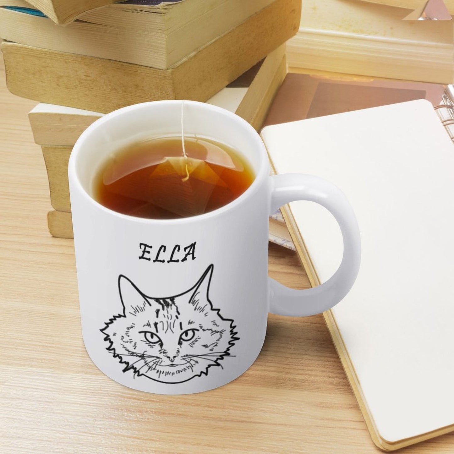 Custom Pet Face and Name Handdraw Pet Mug