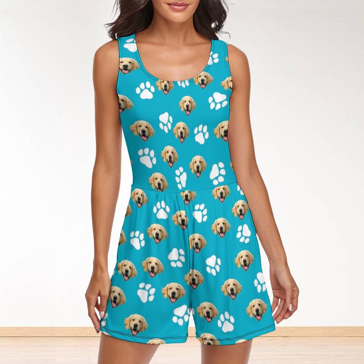 Custom Pet Face Women's Jumpsuit