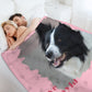 Custom Pet Photo Love My Pet Fleece Blanket