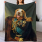 Custom Pet Face Mediaeval Fleece Blanket