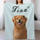 Custom Pet Face Comics Pet Fleece Blanket