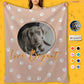 Custom Pet Photo and Name Fleece Blanket