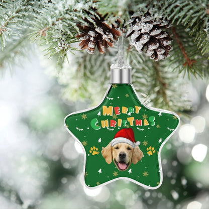 Personalized Pet Face Star Christmas Pendant-WEPRINTME-18