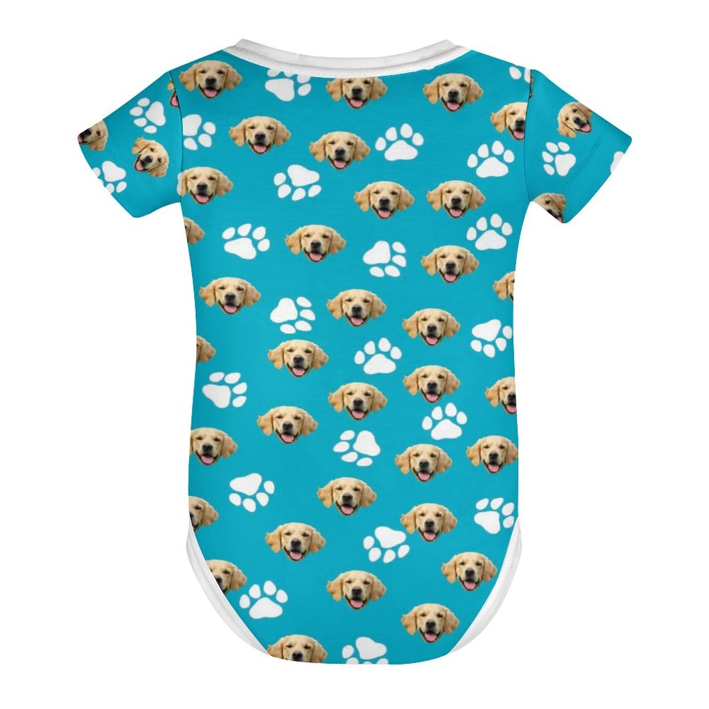 Custom Pet Face Baby Climbing Suit