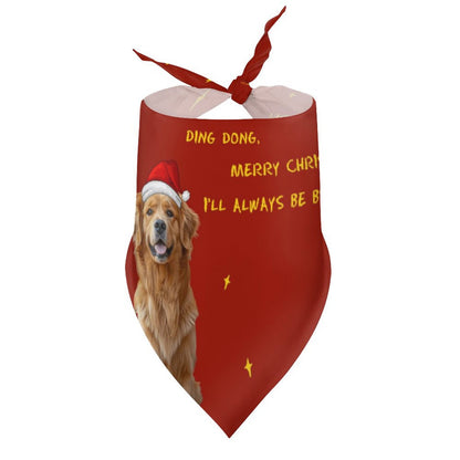 Custom Pet Scarf Be Your Side Christmas Pet Bandana-WEPRINTME-3