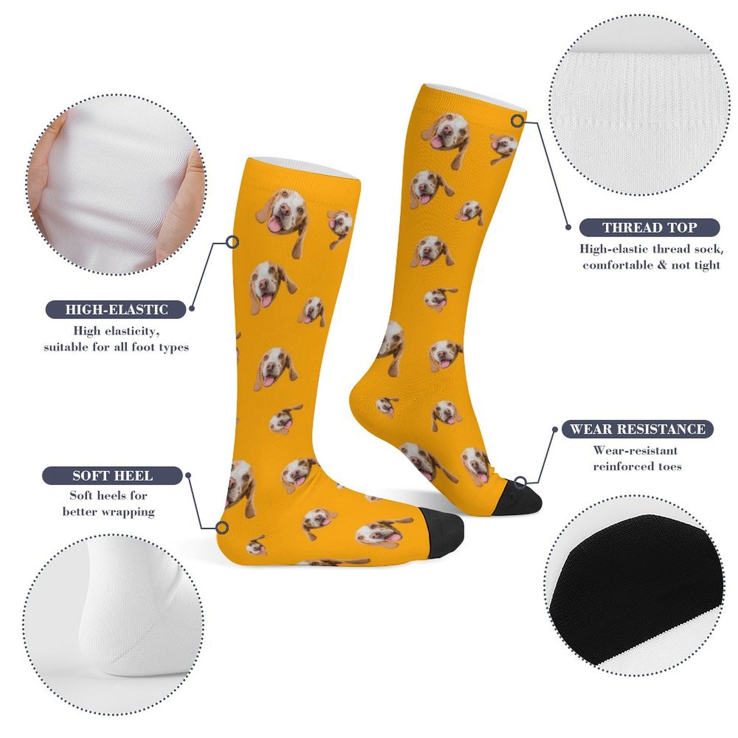 Custom Pet Face Pets Everywhere Socks