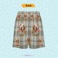 Custom Pet Men's Pajama Pants I Love Dad Tartan Pajama Shorts