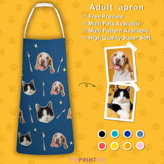 Custom Pet Face Fork Pet Apron