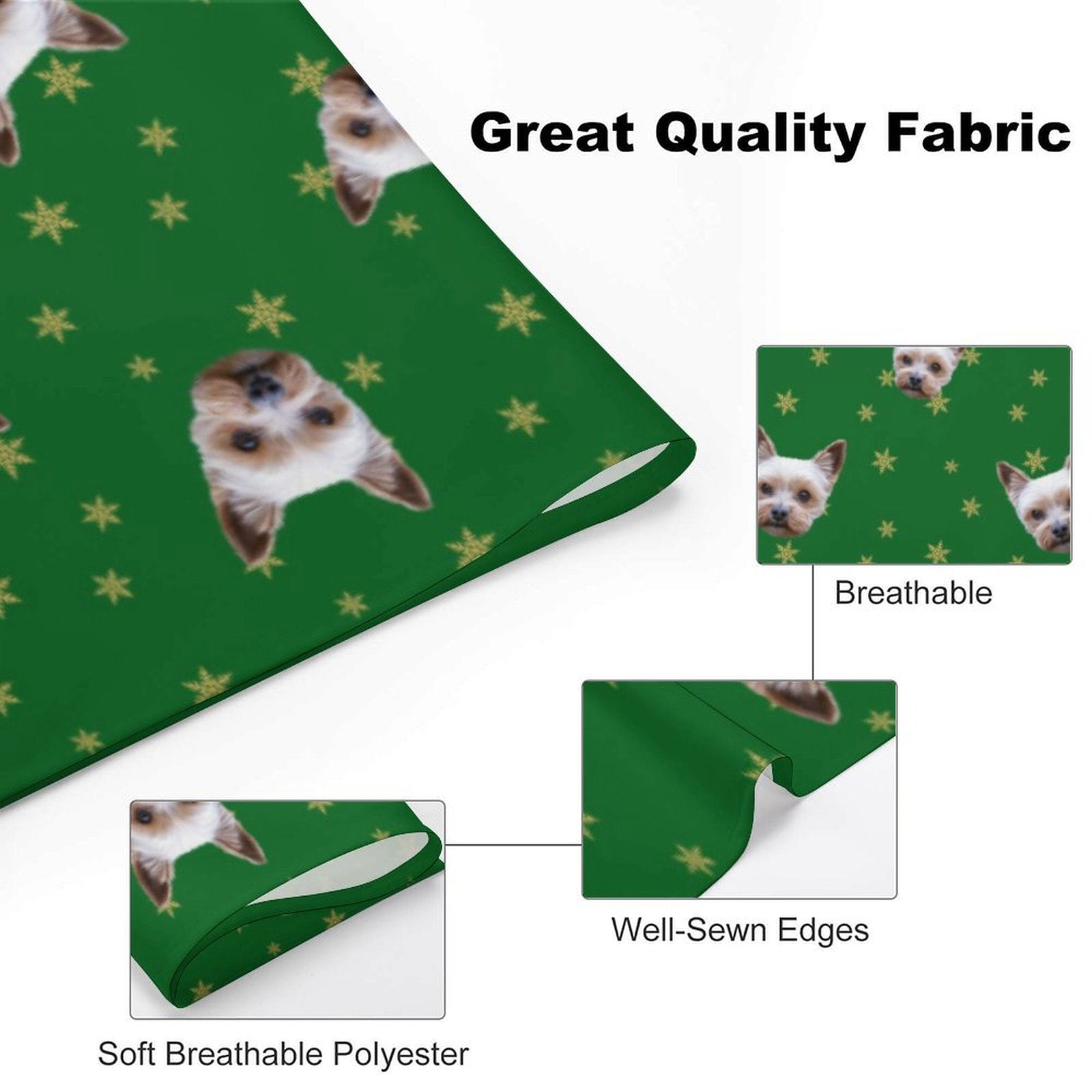 Custom Pet Scarf Christmas Pet Face Bandana-WEPRINTME-14