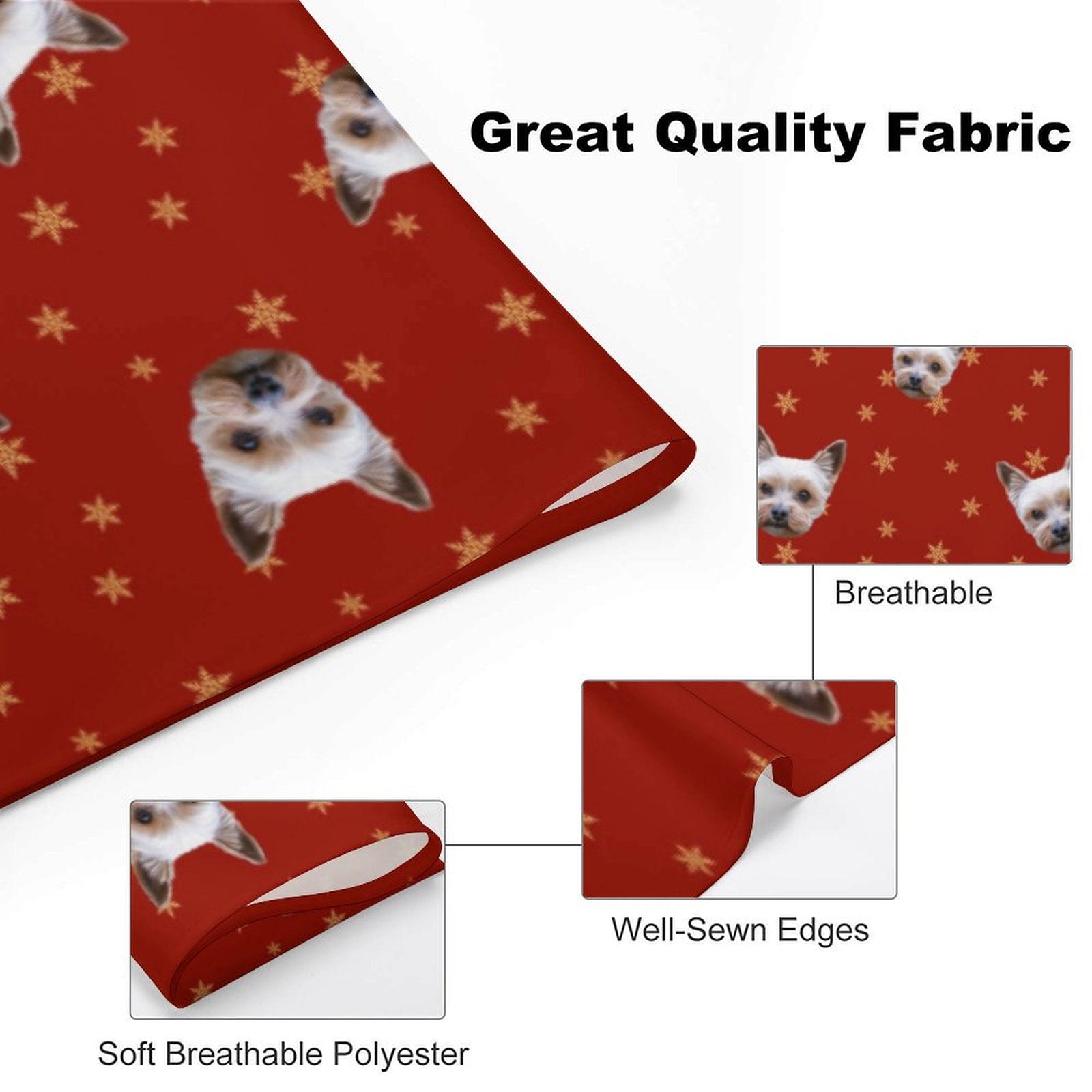 Custom Pet Scarf Christmas Pet Face Bandana-WEPRINTME-6