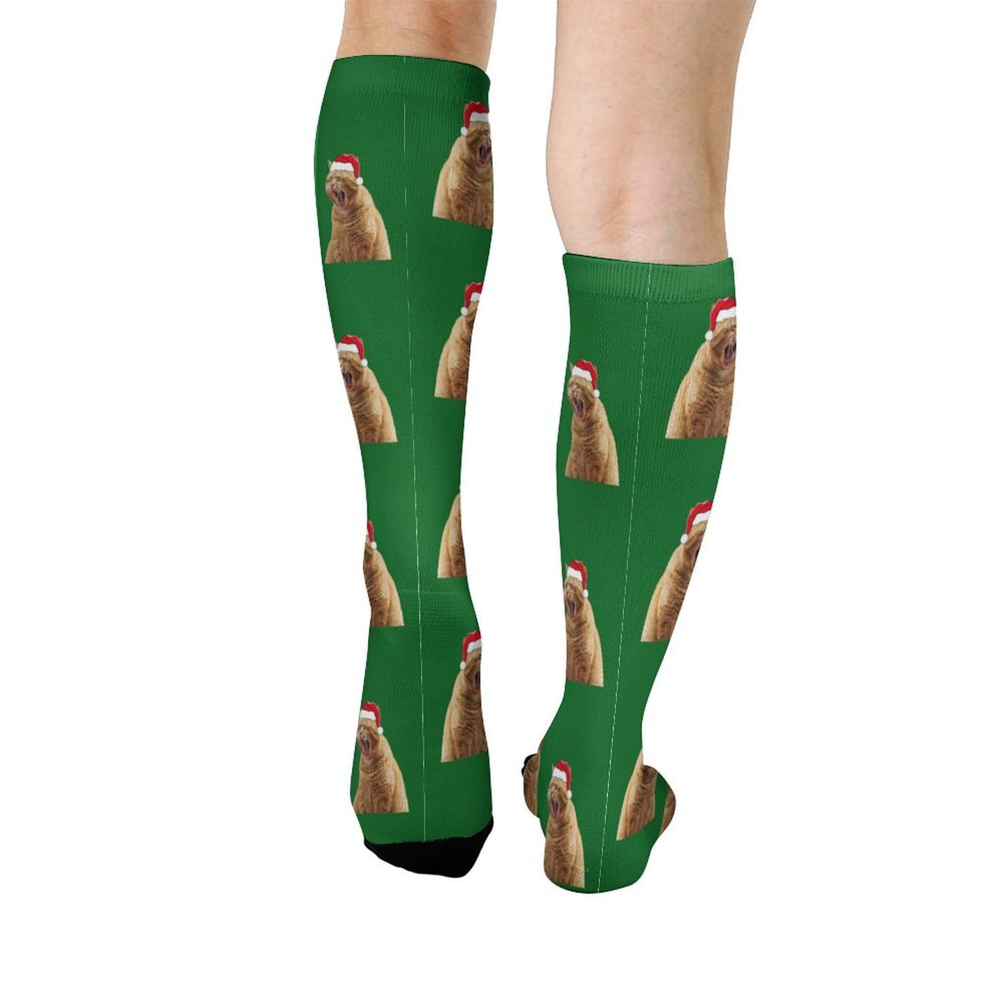 Custom Pet Christmas Socks-Greem-WEPRINTME-3