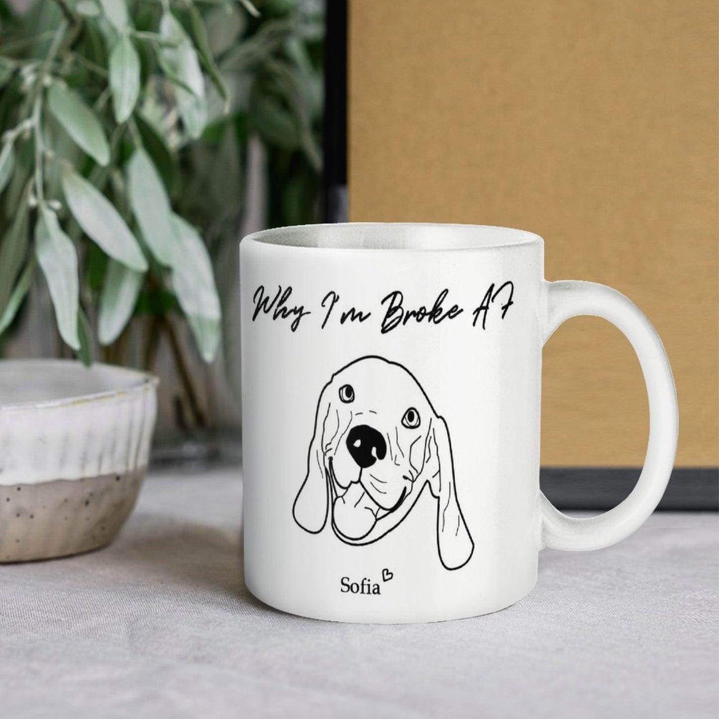 Custom Pet Handdraw Pet Mug