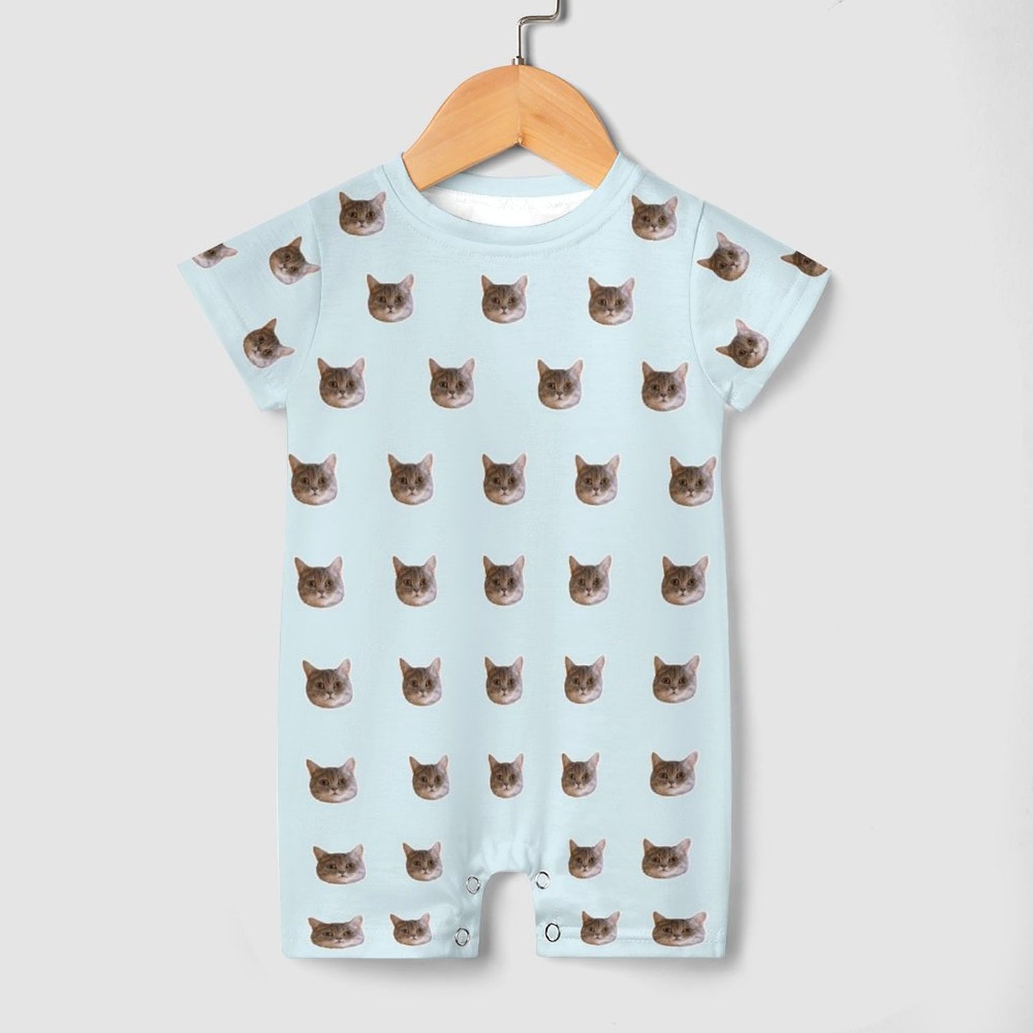 Custom Pet Face Lovely Baby Romper