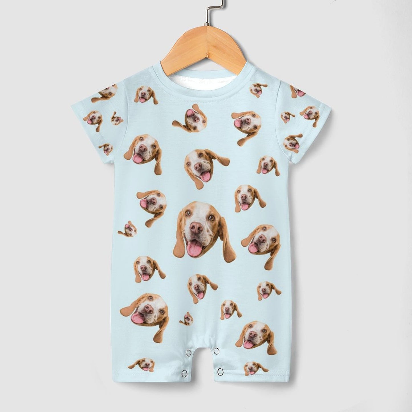 Custom Pet Face Pets Everywhere Baby Romper