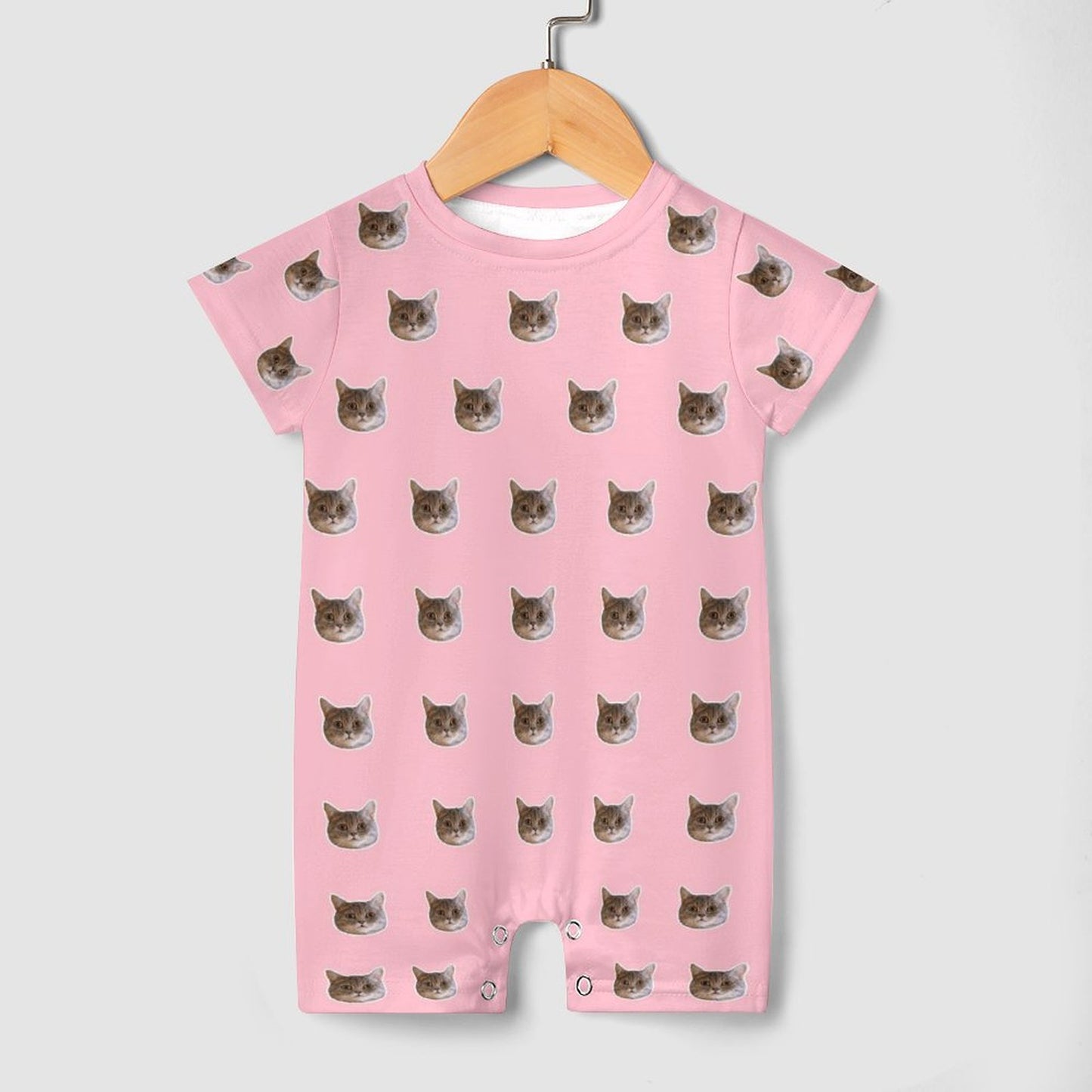 Custom Pet Face Lovely Baby Romper