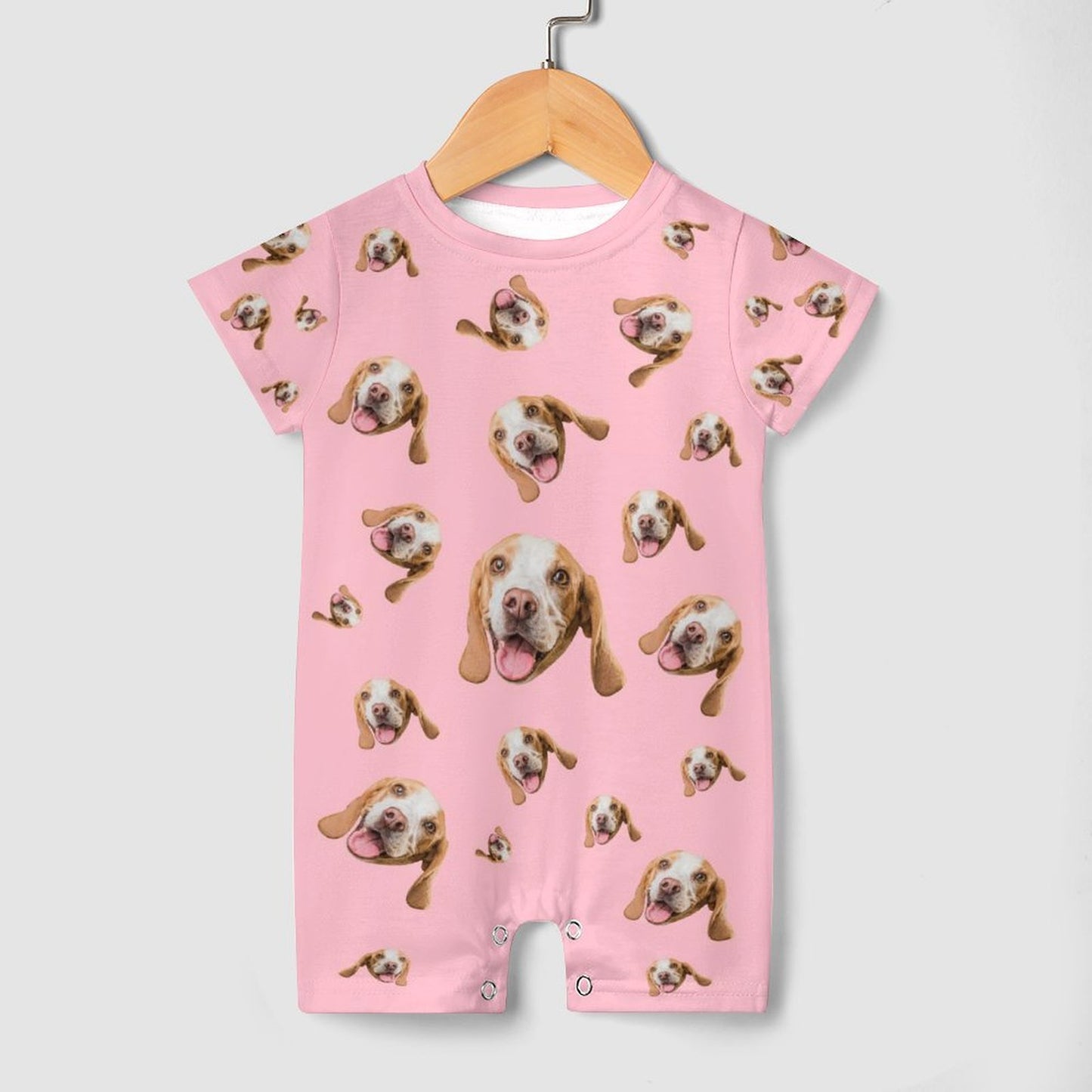 Custom Pet Face Pets Everywhere Baby Romper