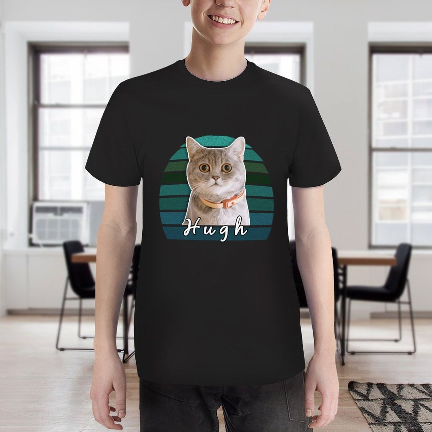 Custom Pet Face&Name Kid's T-shirt