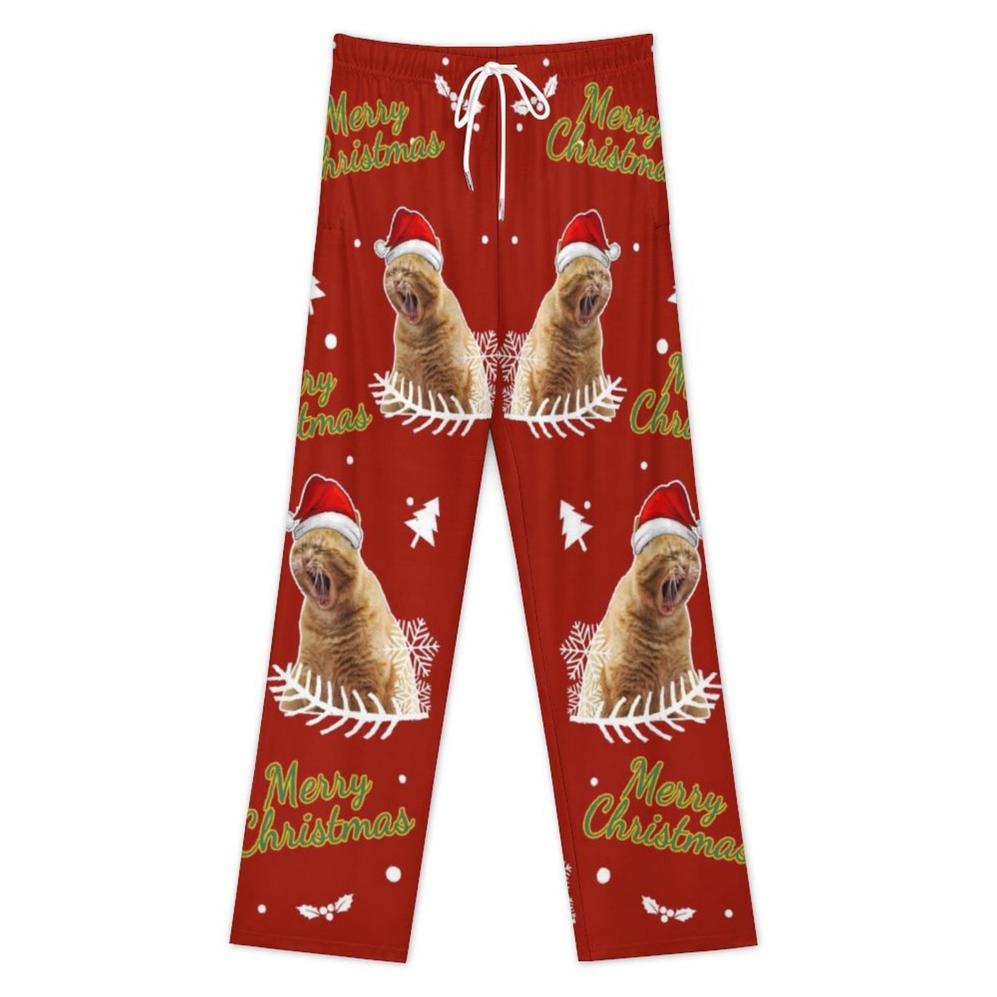 Custom Pet Happy Christmas Pajama Pants - WEPRINTME