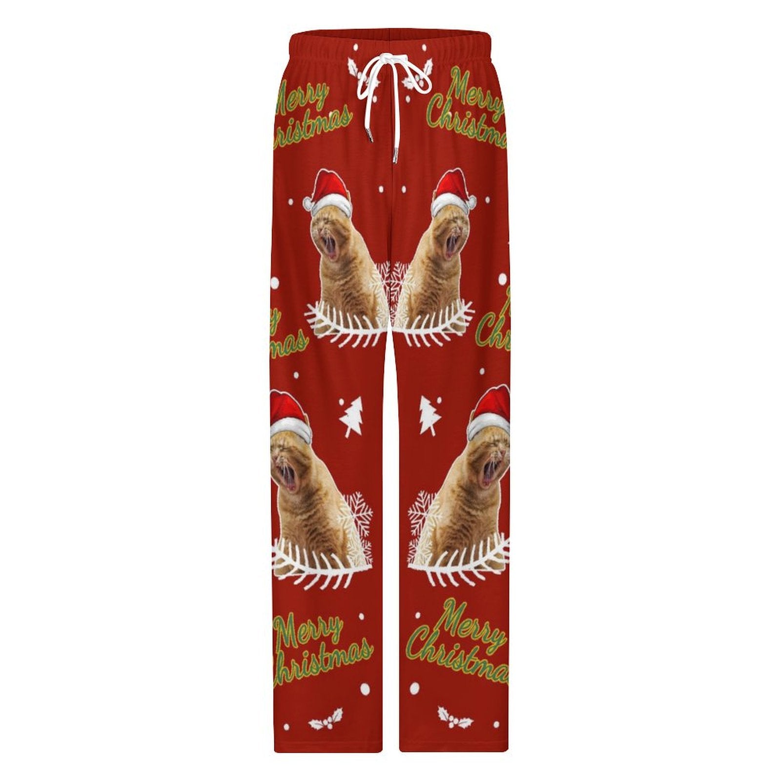 Custom Pet Happy Christmas Pajama Pants - WEPRINTME