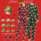 Custom Pet Face Pajama Set Santa Red Plaid Couple Matching Christmas Pajamas