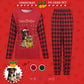 Custom Pet Face Santa Light Christmas Pajamas