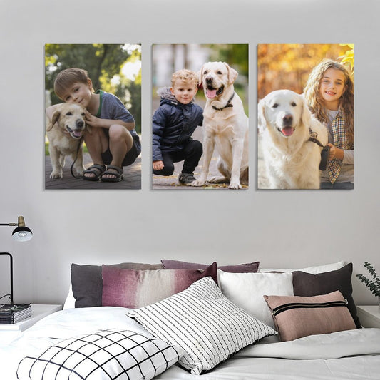 Custom Photo 3 Panel Hanging Canvas