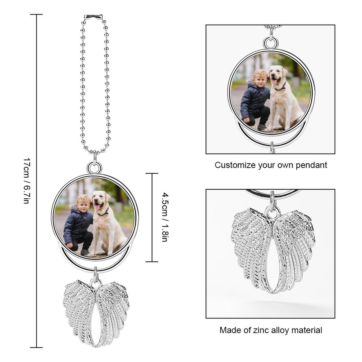 Custom Photo Car Pendant