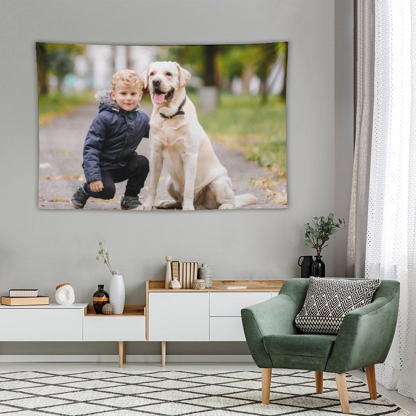 Custom Pet Photo Tapestry