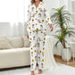 Personalized Pet Pajamas Sun Flower Women's Long Sleeve Pajama Set