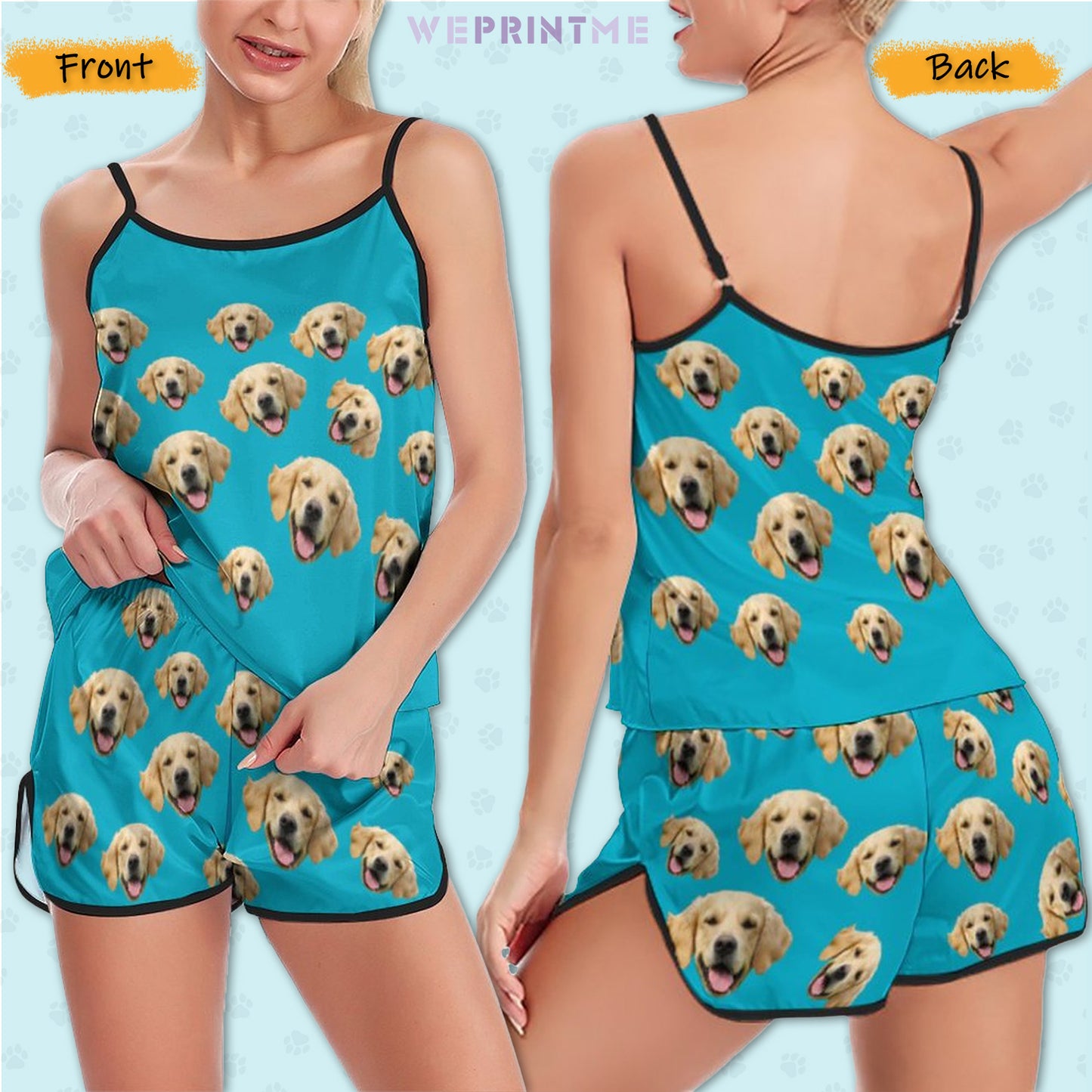 Personalized Pet Pajamas Pet Everywhere Women's Cami Pajama Set