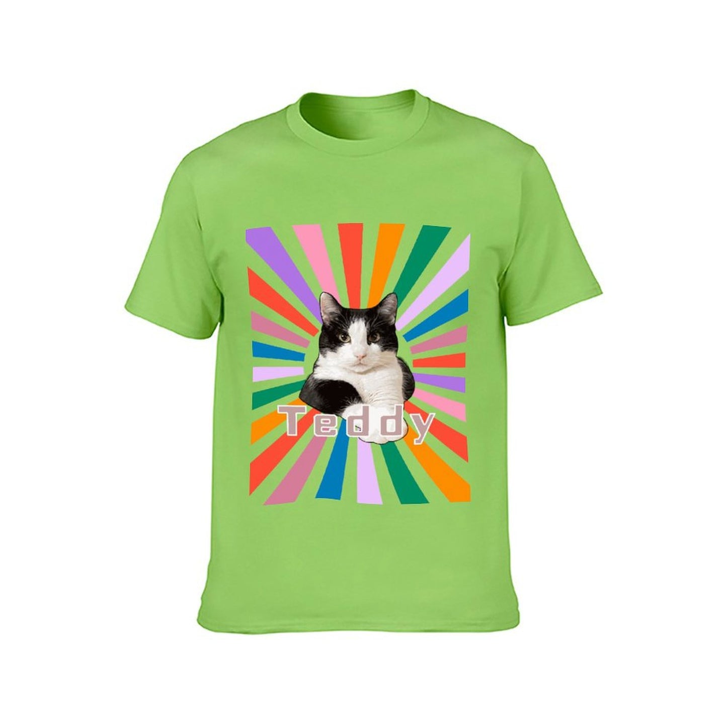 Custom Pet Face and Name Kid's Cool Light Dogs on T-shirt