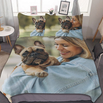 Custom Photo 3-Pieces Bedding Set