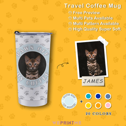 Custom Pet and Name Paws  Off Mug