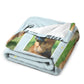 Custom Pet Photo Blue Stars Fleece Blanket