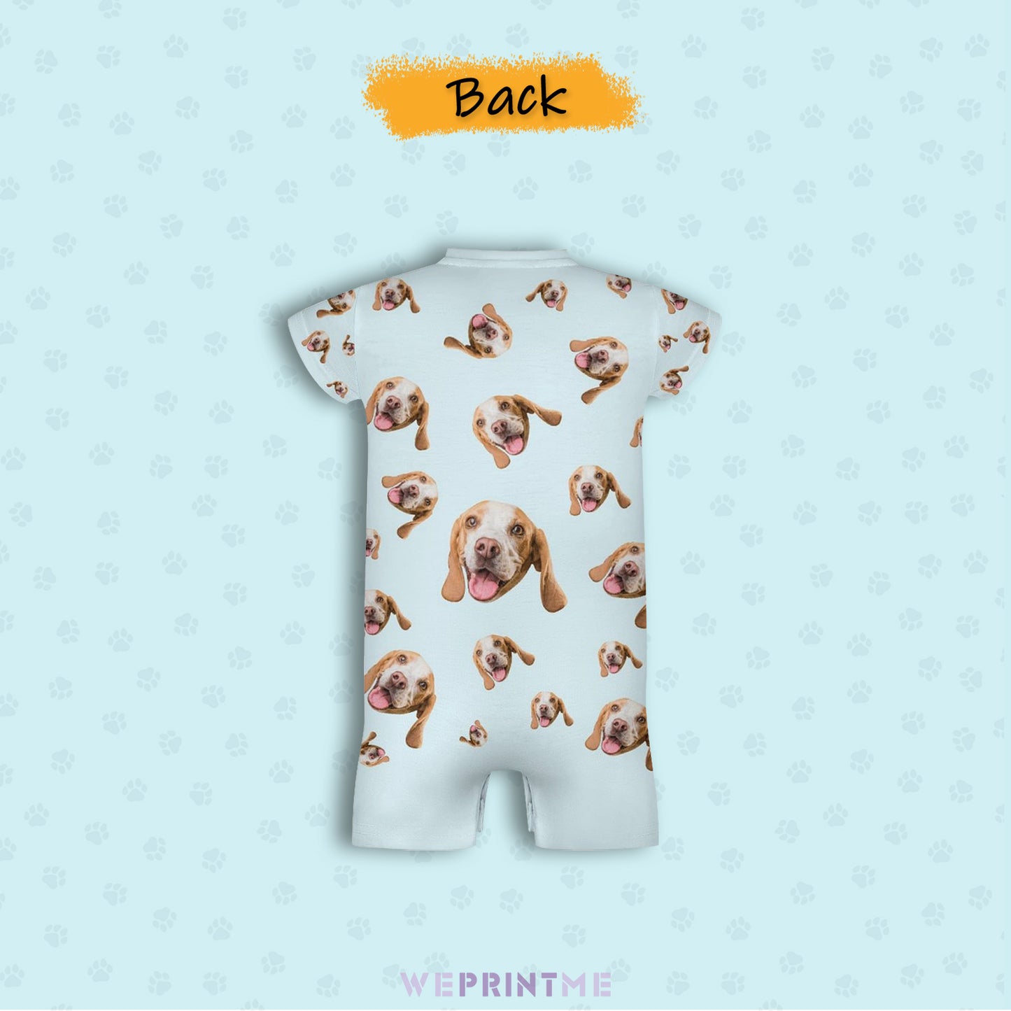 Custom Pet Face Pets Everywhere Baby Romper