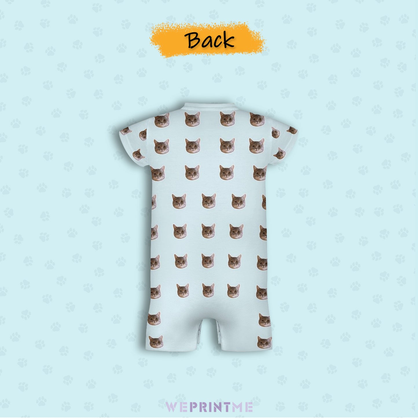 Custom Pet Face Lovely Baby Romper