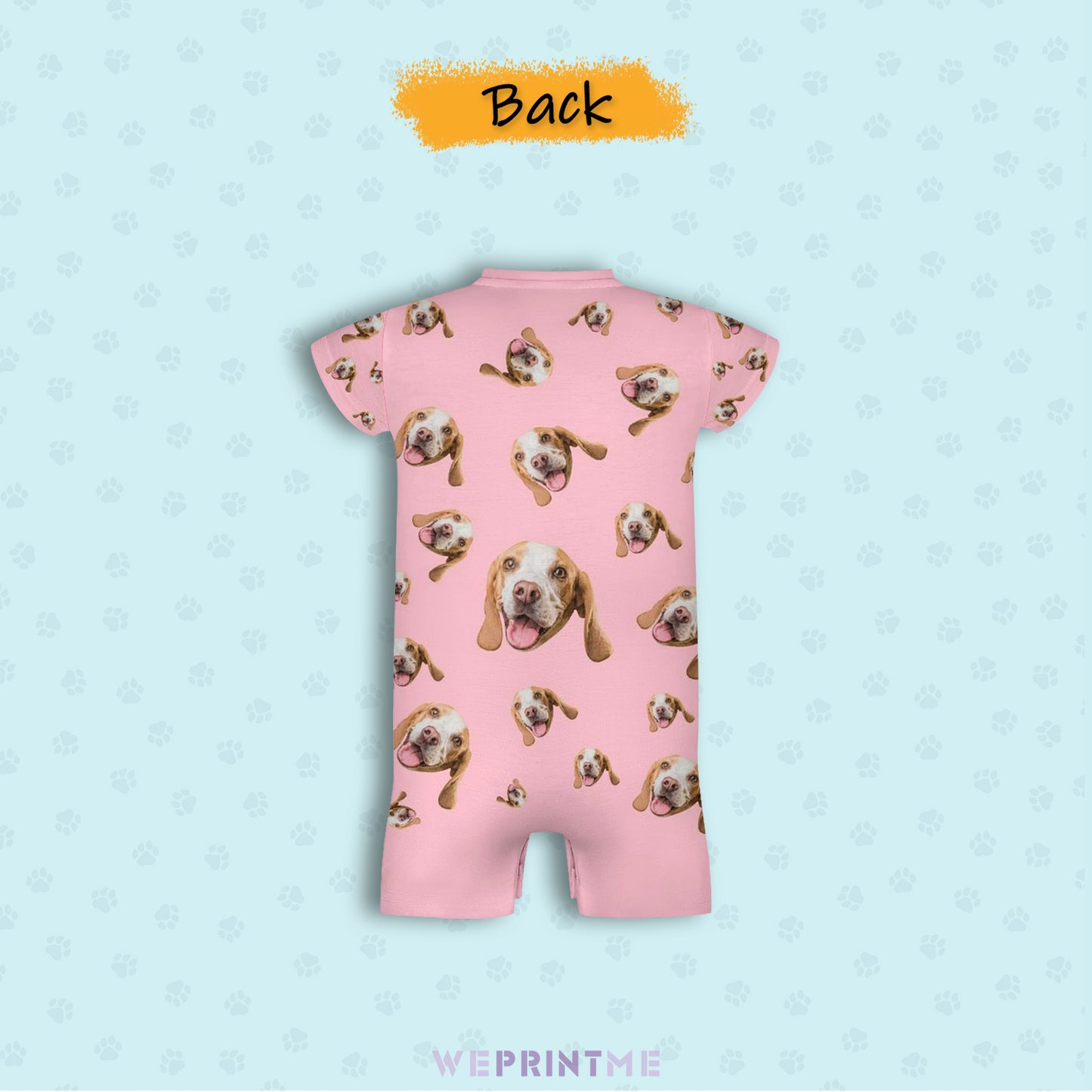 Custom Pet Face Pets Everywhere Baby Romper