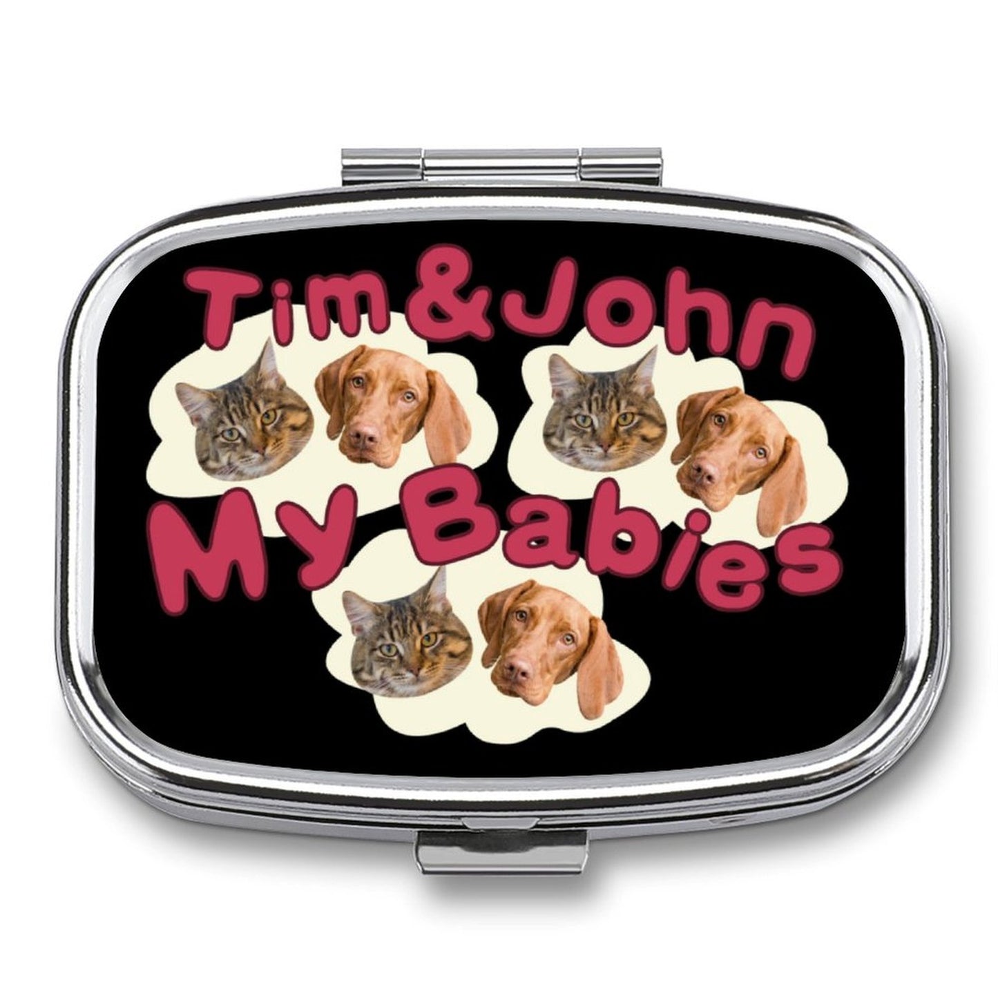 Custom Pet Face My Babies Portable Medicine Box