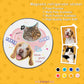 Custom Pet Face and Name Heart Refrigerator Magnets