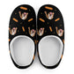 Custom Pet Face Hot Dog Cotton Slippers